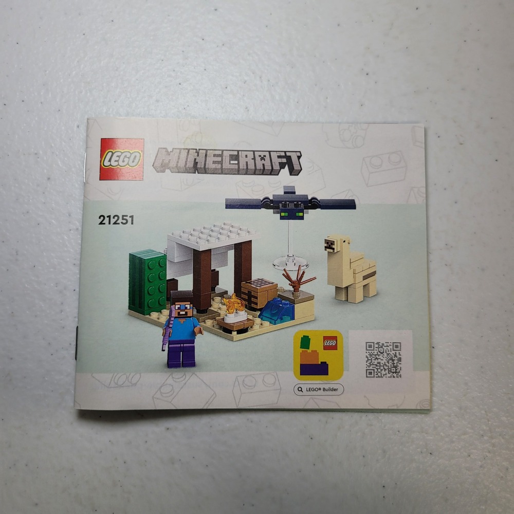 Lego Minecraft Steve Desert Expedition 21251 Instruction Manual Booklet